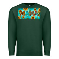 Sports Green western mama with sunflowers and cactus Premium Sweatshirt - RanaPortraitStore