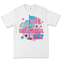 White Happy Memorial Day Premium Tee - FaDigitalArtStudio
