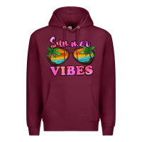 Burgundy Summer Vibes Premium Hoodie - Jasminsmagicworld