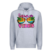 Heather Grey Summer Vibes Premium Hoodie - Jasminsmagicworld