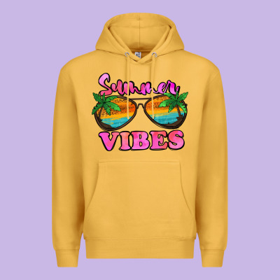 Summer Vibes Premium Hoodie Designed By Jasminsmagicworld
