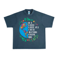 Midnight Navy Autism Awareness Kindness Puzzle Earth Urban Heavy Tee - CowhideDigitalArt