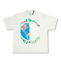Pistachio Autism Awareness Kindness Puzzle Earth Urban Heavy Tee - CowhideDigitalArt