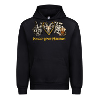 Black Peace Love Missouri Urban Hoodie - Jasminsmagicworld