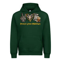 Forest Green Peace Love Missouri Urban Hoodie - Jasminsmagicworld