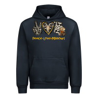 Navy Peace Love Missouri Urban Hoodie - Jasminsmagicworld