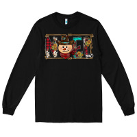 Black noel snowman christmas Long Sleeve Tee - CowhideDigitalArt