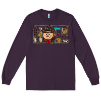 Plum noel snowman christmas Long Sleeve Tee - CowhideDigitalArt