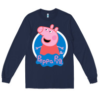 Navy peppa pig Long Sleeve Tee - artisFamous