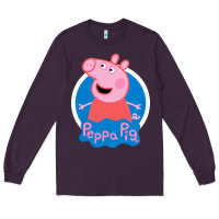 Plum peppa pig Long Sleeve Tee - artisFamous