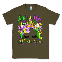 Army Green little miss mardi gras unicorn  olivia Classic Tee - OliviaCreatesArt
