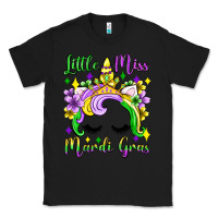 Black little miss mardi gras unicorn  olivia Classic Tee - OliviaCreatesArt