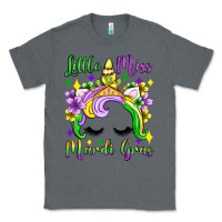 Charcoal Heather little miss mardi gras unicorn  olivia Classic Tee - OliviaCreatesArt