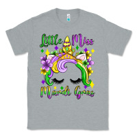 Heather Grey little miss mardi gras unicorn  olivia Classic Tee - OliviaCreatesArt