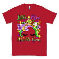 Red little miss mardi gras unicorn  olivia Classic Tee - OliviaCreatesArt