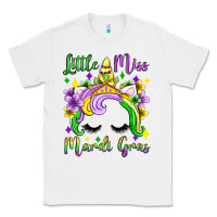 White little miss mardi gras unicorn  olivia Classic Tee - OliviaCreatesArt