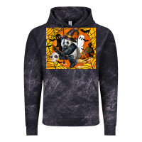 Cloud Black panda halloween Vintage Hoodie - LillyAllenDesigns