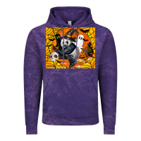 Cloud Purple panda halloween Vintage Hoodie - LillyAllenDesigns