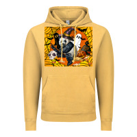 Vintage Mustard panda halloween Vintage Hoodie - LillyAllenDesigns