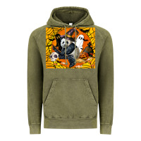 Vintage Olive panda halloween Vintage Hoodie - LillyAllenDesigns