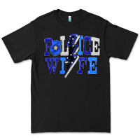 Black Police wife Premium Tee - FaDigitalArtStudio