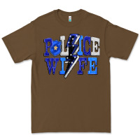 Cacao Police wife Premium Tee - FaDigitalArtStudio