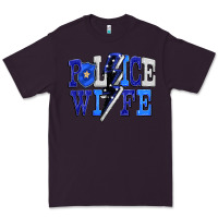 Plum Police wife Premium Tee - FaDigitalArtStudio