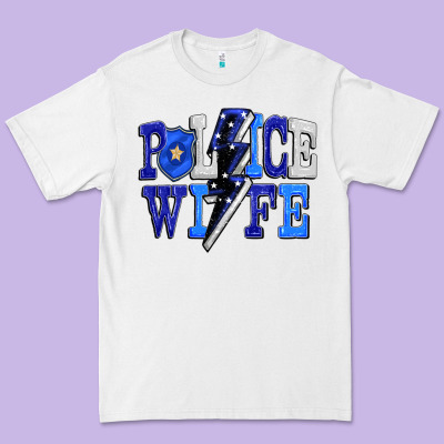 Police Wife Premium Tee Designed By Fadigitalartstudio