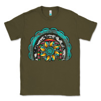 Army Green gemstone sunflower  rainbow Classic Tee - Artiststas