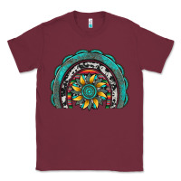 Burgundy gemstone sunflower  rainbow Classic Tee - Artiststas