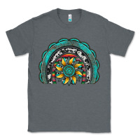 Charcoal Heather gemstone sunflower  rainbow Classic Tee - Artiststas