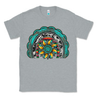 Heather Grey gemstone sunflower  rainbow Classic Tee - Artiststas