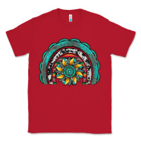 Red gemstone sunflower  rainbow Classic Tee - Artiststas