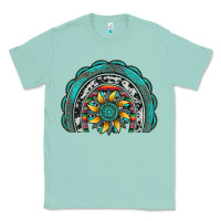Seafoam gemstone sunflower  rainbow Classic Tee - Artiststas