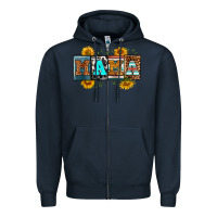 Navy license letters western mama Zipper Hoodie - RanaPortraitStore