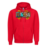 Red license letters western mama Zipper Hoodie - RanaPortraitStore