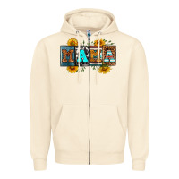 Sandshell license letters western mama Zipper Hoodie - RanaPortraitStore