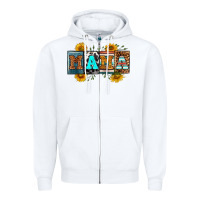 White license letters western mama Zipper Hoodie - RanaPortraitStore
