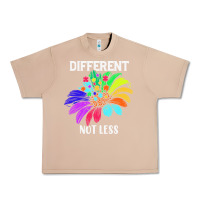 Burro Different Not Less Daisy Autism Puzzle Urban Heavy Tee - CowhideDigitalArt