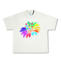 Pistachio Different Not Less Daisy Autism Puzzle Urban Heavy Tee - CowhideDigitalArt