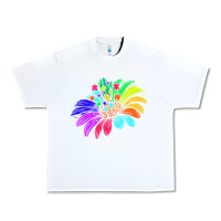 White Different Not Less Daisy Autism Puzzle Urban Heavy Tee - CowhideDigitalArt