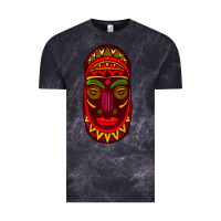 Cloud Black african masks 3 Vintage Tee - BundleAndBundleShop