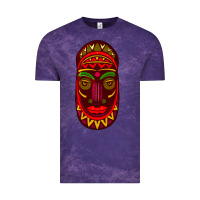 Cloud Purple african masks 3 Vintage Tee - BundleAndBundleShop