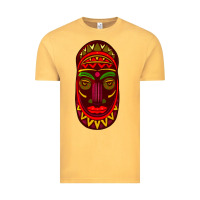 Vintage Mustard african masks 3 Vintage Tee - BundleAndBundleShop