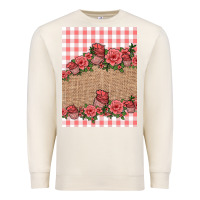 Sandshell valentines day burlap background Premium Sweatshirt - Jasminsmagicworld
