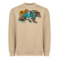Mushroom mama bear sunflowers leopard cowhide mother's day Heavyweight Sweatshirt - Jasminsmagicworld