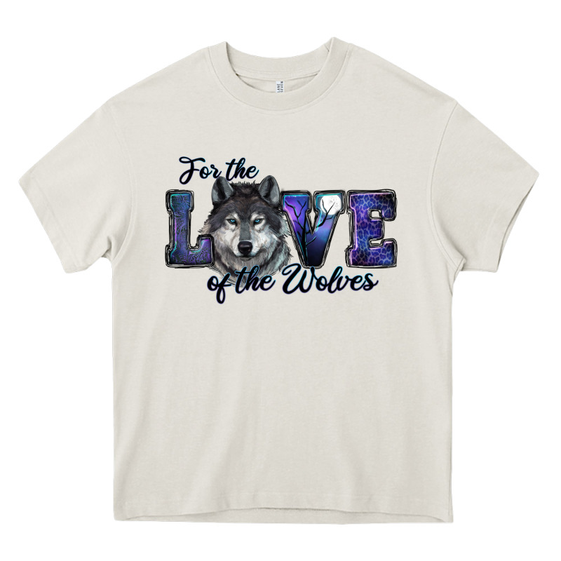 For The Love Of The Wolves Heavy Core Tee by RanaPortraitStore | Teevron