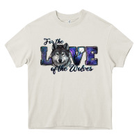 Cream for the love of the wolves Heavy Core Tee - RanaPortraitStore