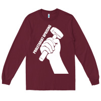 Burgundy proletariat uprising revolution politics Long Sleeve Tee - artisFamous