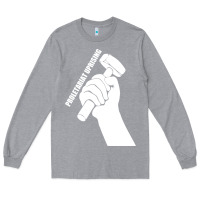 Heather Grey proletariat uprising revolution politics Long Sleeve Tee - artisFamous